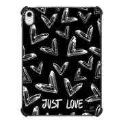iPad 10.9-inch (10th gen) iPad Impact Case Just Love, Black