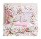 Bed Sheet Set, Soft 100% Cotton Rose Printed Bed Sheet Set with Deep Pocket F...