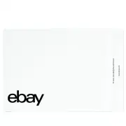 100 EBAY Branded Black 9X12 Self Sticking Poly Shipping Bag