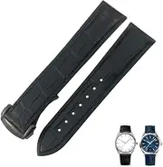 [BANDKIT] Crocodile Leather Watch Band Fit For Omega De Ville Seamaster Constellation 18mm 19mm 20mm 21mm 22mm Real Alligator Skin Strap