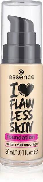 [Essence cosmetics] Essence I Love Flawless Skin Foundation Covering Matte Effect Color 20 - Medium Porcelain 30 Ml