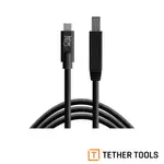 TETHER TOOLS CUC3415-BLK USB-C 轉 USB 3.0 TYPE B 傳輸線-黑色 4.6M