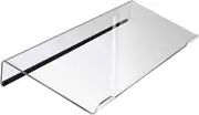 Holibanna Tilted Computer Keyboard Holder Transparent Keyboard Stand with Nonskid Base for Comfortable Typing Angle Durable and Reliable Office Keyboard Support for Desk