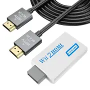 Wii to HDMI Converter 1080P with 3.5mm Audio Jack, Wii HDMI Adapter with 4.92...