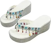 [PCBVAKGKYT] Women'sPlatform Wedge Heels Slides Gladiator Sandals