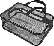 Mesh Shower Bag Portable Organizer Pouch for Men Women Multi Functional Travel Toiletry Bag for Gym Outdoor Camping More Lightweight Design for Shower and Bath Essentials