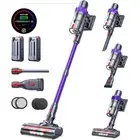 Cordless Vacuum Cleaner 2 Batteries 110 Mins Runtime Vacuum Cleaners for Home...