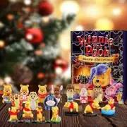 2023 Christmas Advent Calendar Winnie The Pooh Figure Doll Decoration Xmas 24 Days Countdown Surprise Blind Box Gifts For Kids Adults