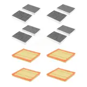 Air Cabin Filters (8 Total) Kit For 2017 BMW 530i xDrive 2.0L with Turbocharged (for: BMW)