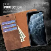 Luxury Leather Wallet Card Magnetic Case Cover for iPhone 11/12/13 Pro Max AU