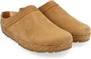 [HAFLINGER] Malmö Elegant Leather Clog with Rubber Sole and Cork Latex Footbed