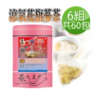 在飛比找momo購物網優惠-【蔘大王】涼氣低溫花旗蔘茶x6組（5gx10包）長效期版 粉