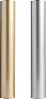 Cricut Everyday Iron On - 12" x 6ft - HTV Vinyl for T-Shirts - Use with Cricut Explore Air 2/Maker - Gold/Silver, StrongBond Guarantee, Outlasts 50+ Washes, Compatible with Cricut Machines (2 Count)