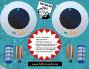 Solar Pool Ionizer |2 units | 7 volts -1.75 watts |LED on/off | self clean anode
