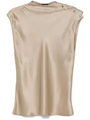 [Giorgio Armani] silk top 40 Neutrals