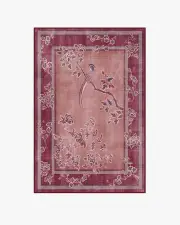 120' x 185' | Machine Washable Runner Rug | Kid & Pet Friendly | Indoor Rug | Draper Burgundy Rug by Gracie | Ruggable