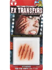 Attacked Slash Wound 3D Latex Free Realistic Wound