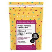 Flourish Birthday Cake Pancake Mix 16 oz (Pack of 8)