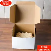 250/Case Bakery Cake Boxes 5 1/2" x 5 1/2" x 4" Cake Box Sturdy and Nice Boxes