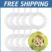 Decorative 10-Inch Sublimation Wind Spinners - Create Stunning Outdoor Displays