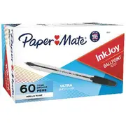 Paper Mate Inkjoy 50 Ballpoint Pens 1.0mm Black 60 Pack