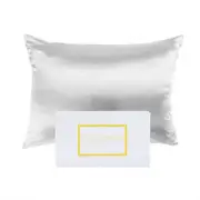 Pure Silk Pillow Case by Royal Comfort-Silver