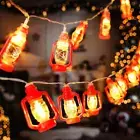 20LED Lantern String Lights Mini Kerosene Lamp for Indoor Outdoor Patio Garden
