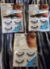5 Ardell Deluxe Pack Lashes w/ Eyelash Adhesive NIP Wispies Black