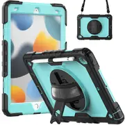 MCC Shockproof iPad 10.2" 2020 8th Gen Strap Rugged Case Cover Coloured PC Apple [Light Blue]