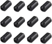 12 Pack RFI EMI Noise Filter Suppressor Cable Clip Clip on Ferrite Ring Core for