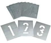 Dy-Mark ZINC STENCIL SET 0-9 Solvent Resistant*Aust Brand- 100mm, 125mm Or 150mm
