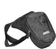 Leg Bag - Hard Shell Thigh Bag for Motorcycles with Adjustable Leg Strap Motorcycle Thigh Bag Drop Leg Bag Leg Hip Bag Men's Hip Bag Motorcycle with Thigh Bag L, black, Siehe Beschreibung, See