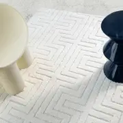 Loopsie Ravina Ivory Geometric Rug