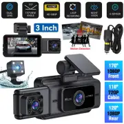 3'' HD 1080P Wifi Car Dash DVR Camera Recorder Front Rear Cam w Reverse Camera