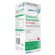 APOHEALTH Children's Paracetamol 6-12 Years 200mL Relief of Fever Pain
