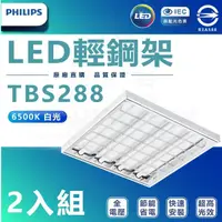 在飛比找momo購物網優惠-【Philips 飛利浦照明】2入組 新款 LED輕鋼架 T