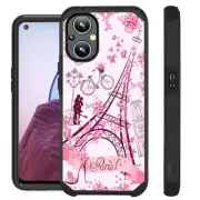 FUSION Case For OnePlus Nord N20 5G Hybrid Phone Cover EIFFLE TOWER BUTTERFLY