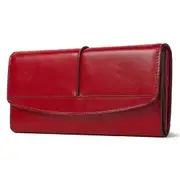 New Fashion Genuine Pu Leather Women Long Purse Female Clutches Money Wallets Brand Design Handbag for Cell Phone Card Holder Walet