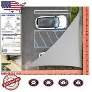 Water-Resistant Grey Triangle Sun Shade Sail - Ideal for Weddings and Events