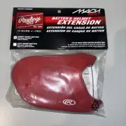 Batter's Helmet Extension- Red for Righty Batter