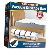 Vacuum Mattress Bag for Memory Foam and Latex - Sealed for Easy King/ Cal King