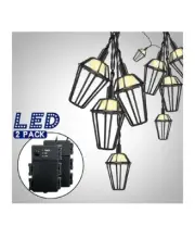 Outdoor String Lights Battery Powered 10 LED String Lights Waterproof Battery