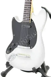 Miniature Guitar Kurt Cobain NIRVANA White & Strap