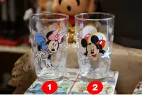 在飛比找Yahoo!奇摩拍賣優惠-( 台中 可愛小舖 ) 迪士尼鄉村風玻璃杯飲料杯米奇牛奶杯米