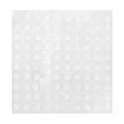 100Pcs Bump Dots for Visually Impaired Clear Adhesive Bumper Pads Self-Adhesive Bumpers Particles White 1.00X1.00X0.40CM