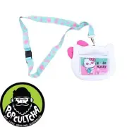 Hello Kitty - Hello Kitty Lanyard with Plush Card Holder Pouch "New"