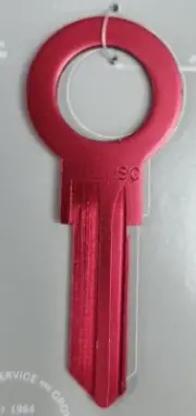 PINKISH REDISH ZERO GRAVITY SCHLAGE SC1 KEYBLANK