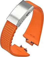 [BCMCBV] Fluoro Rubber Strap，For Tissot PRX Series Super Player 35mm 40mm Women Men FKM Quick Release Folding Buckle Watch Band 11mm 12mm