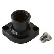 Aeroflow Billet Thermostat Housing - Black, AF64-2021BLK