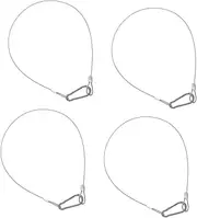 iplusmile 4pcs Stainless Steel Heavy Duty Security Cable Lock with Buckle for Luggage Stage Lights and Plant Lights Thick Reliable Truss Safety